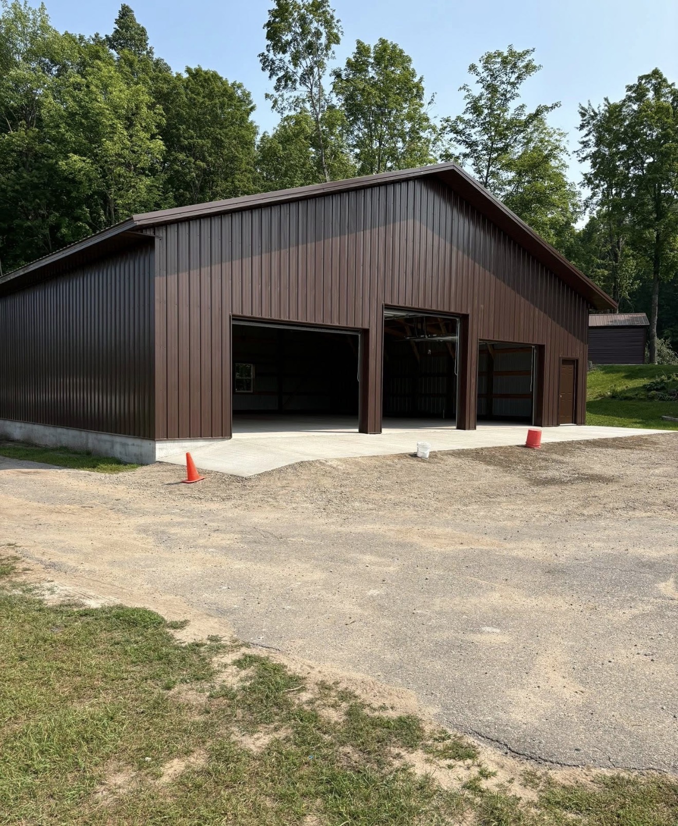 Pole barn construction