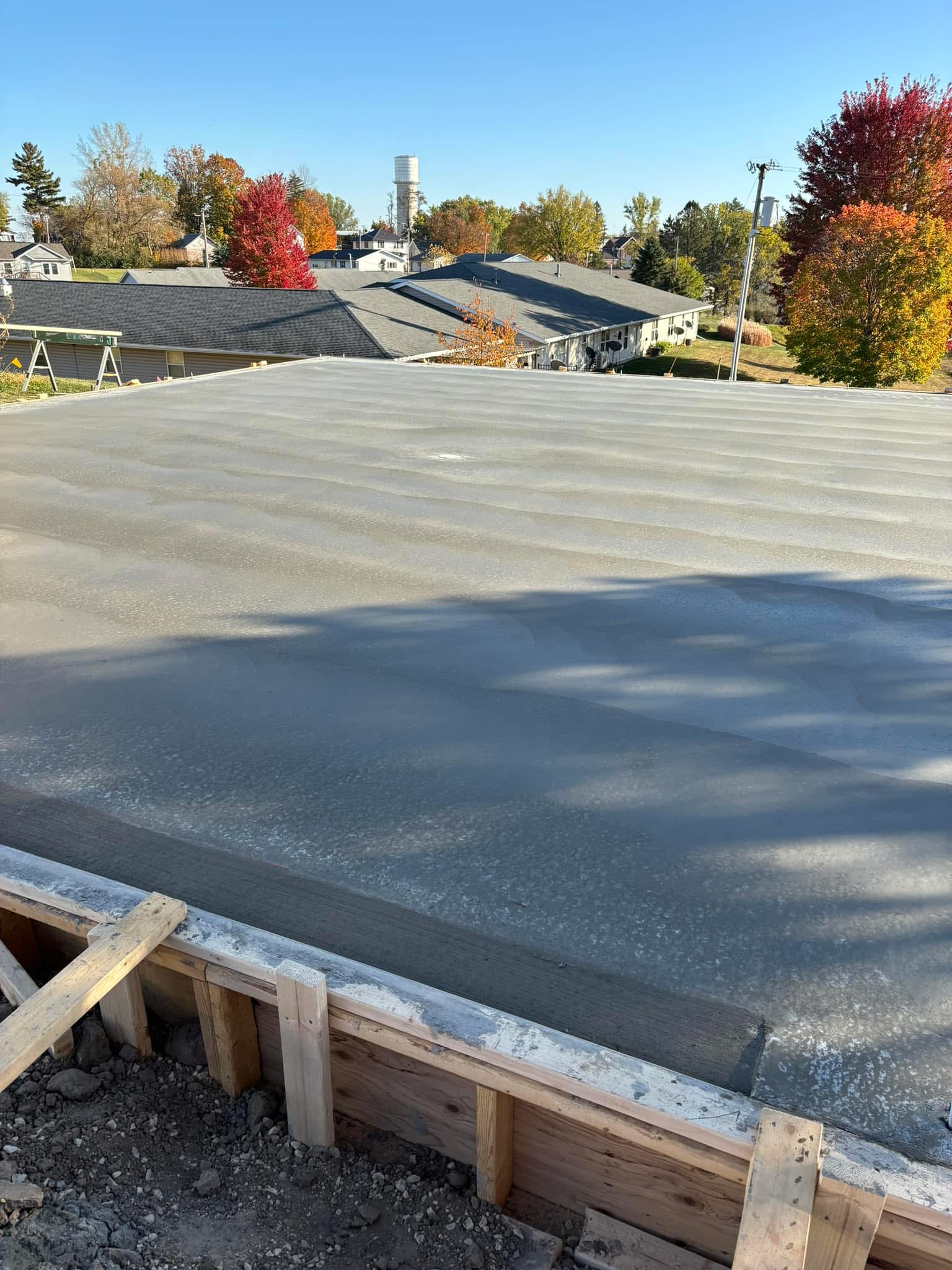 Concrete foundation pour